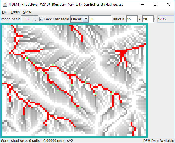 Multiple outlet cells in JPDEM